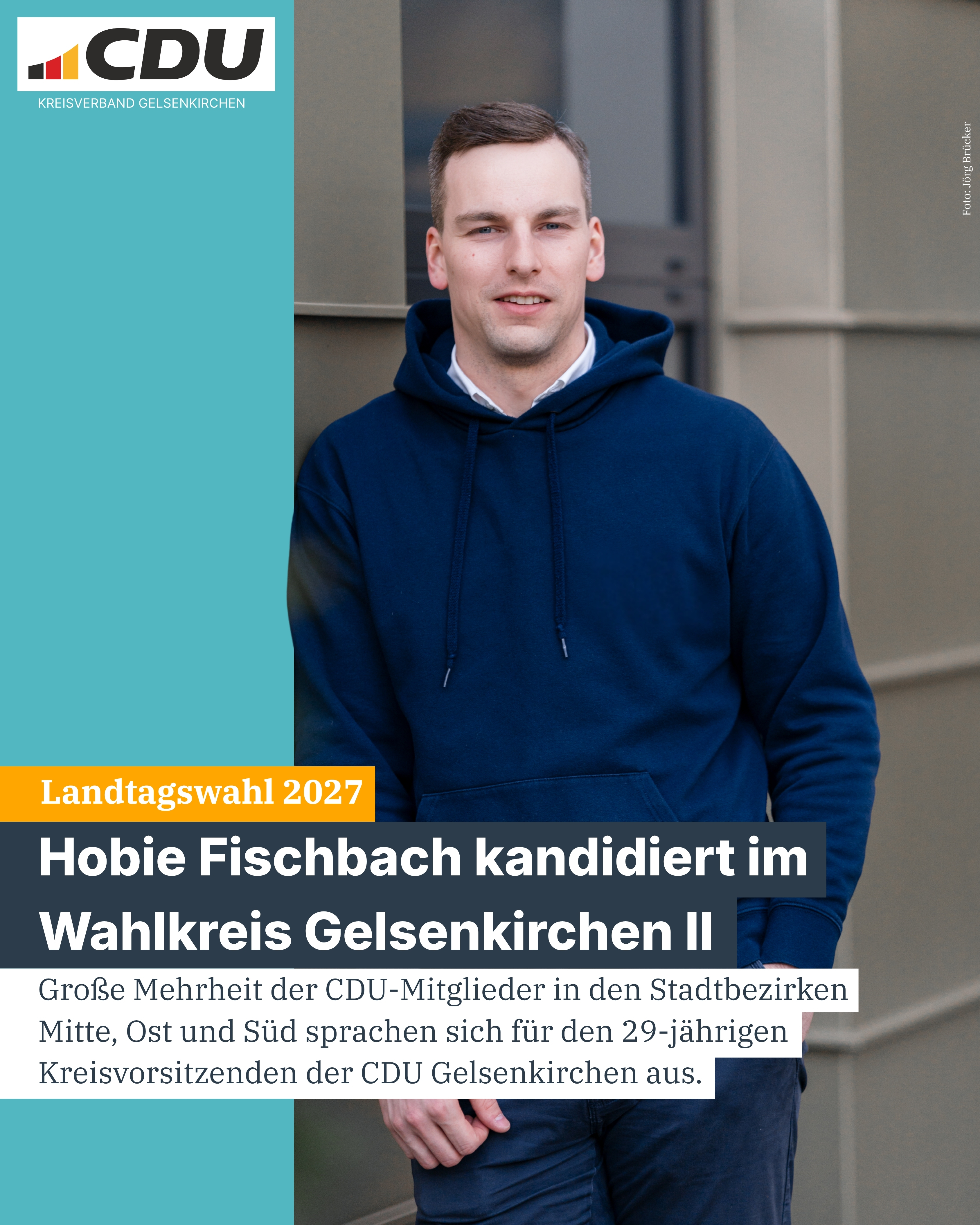 Hobie Fischbach ist CDU-Landtagskandidat im Wahlkreis 74.